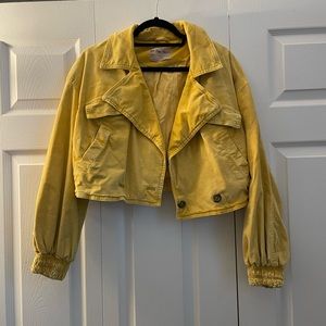 Free People Cropped Corduroy Jacket